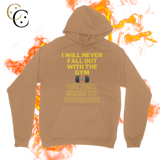 I Will Never Fall Out With The Gym Classic Unisex Adult Hoodie