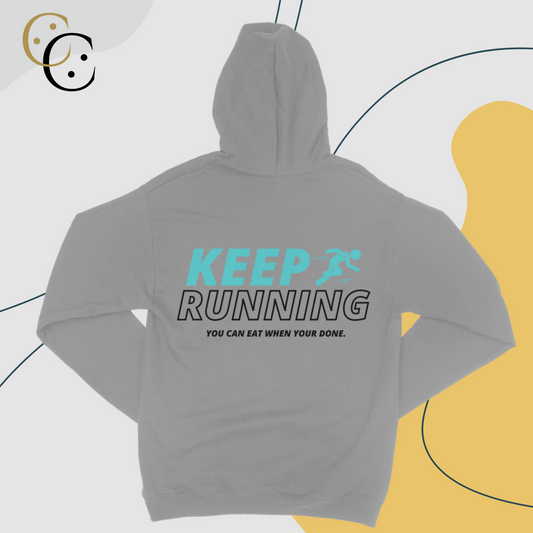 Keep Running You Can Eat Later Classic Adult Zip Hoodie